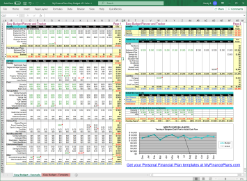 MyFinancePlans Free Easy Budget Template